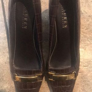Ralph Lauren crocodile pumps